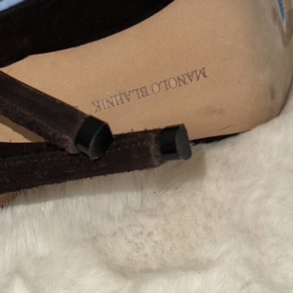 Manolo Blahnik Pumps in chocolate suede size 40/US 10 - Picture 4 of 8